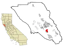 Location in Sonoma County and the U.S. state of California