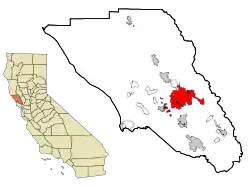 Location of Santa Rosa in Sonoma County, California and of Sonoma County in California