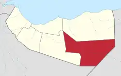 Location in Somalia