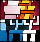 Abstract composition, stained glass, 1926–27