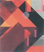 Composition with Diagonals and Circle, painting, 1916