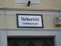 Bilingual (Hungarian/German) road signs in Sopron.