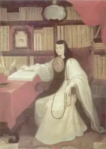 Sor Juana Inés de la Cruz by Miguel Cabrera (painter) ca. 1750.
