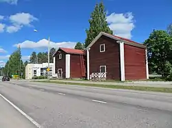 Street in Sotkamo with Granary Museum