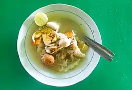 Soto Banjar, one of the most well-known Banjarese dishes