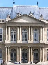 Facade of the Hotel de Soubise  by Pierre-Alexis Delamair (1704–1708)