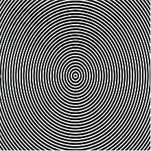 Album covering, featuring a pattern of concentric circles