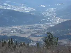 South Fork as seen from the summit of Agua Ramon Mountain