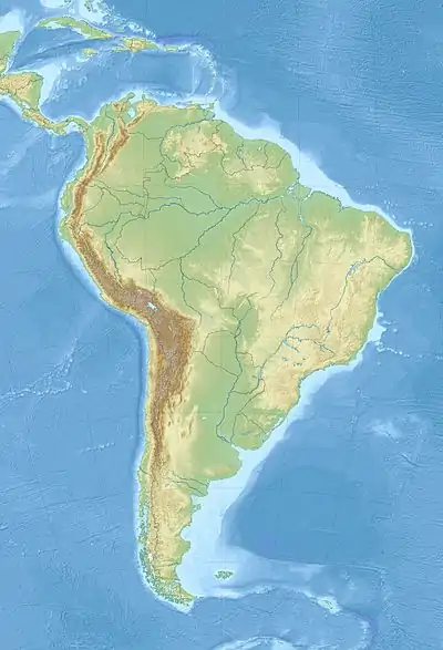 1615 Arica earthquake is located in South America
