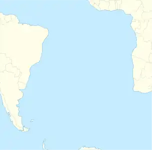 MV Empire Dawn is located in South Atlantic