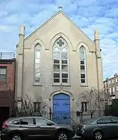 The South Brooklyn Seventh-Day Adventist Church by Theobald Engelhardt, built as the Trinity German Lutheran Church (1905)