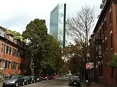 Clarendon Street with John Hancock Tower in background