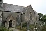 The South entrance of the church