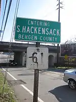 Entering South Hackensack sign