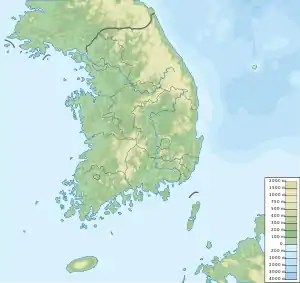 Yongwangsan is located in South Korea