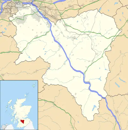 Auchenheath is located in South Lanarkshire