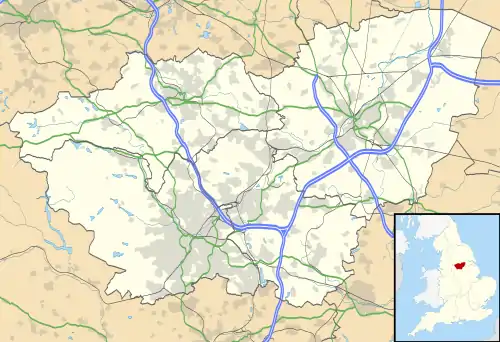 Frickley is located in South Yorkshire
