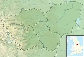 Location of More Hall Reservoir in South Yorkshire, England.