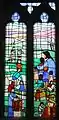 South aisle east window in memory of teachers. By Anne Goodman 1986.