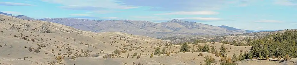 South face of Big Belt Mountains, from Dry Creek Road south of Maudlow