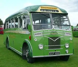A Leyland Tiger used by Southdown Motor Services in England