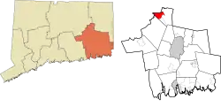 Willimantic's location within the Southeastern Connecticut Planning Region and the state of Connecticut