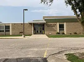Southern Door High School, located within the town