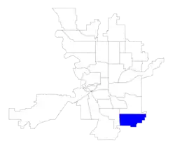 Location within the city of Spokane