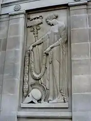 Relief on Southport War Memorial.