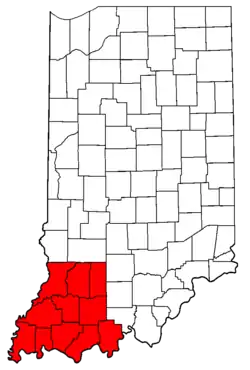 Counties of Southwestern Indiana