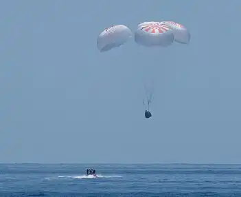 Landing of SpaceX Demo-2, 2 August 2020