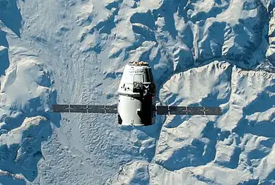 Dragon approaching the ISS