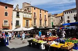 Weekly market on the main square