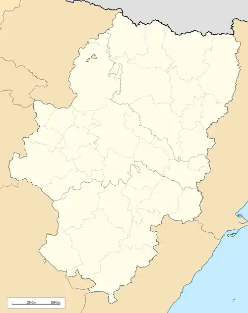 Azuara is located in Aragon