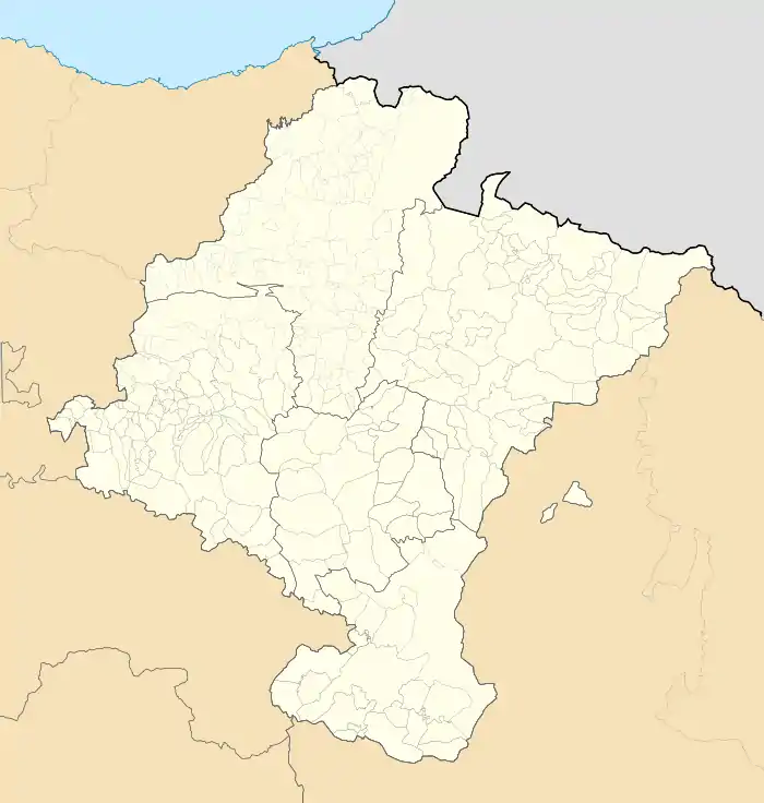 Zulueta is located in Navarre