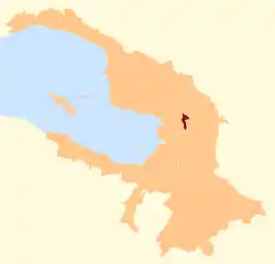 Map of Saint Petersburg with Sampsoniyevskiy okrug highlighted in red