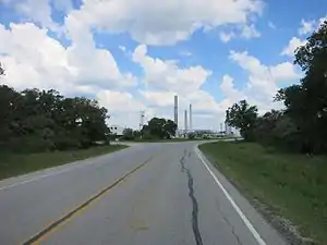Gas plant north of Speaks on Wallace Road near FM 2437