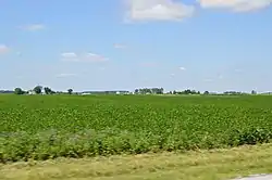 Fields west of Spencerville from State Route 117