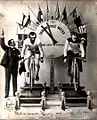 Early examples of indoor cycling on rollers