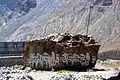 Huge mani stone in the Spiti Valley, India