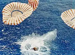 Apollo 15 splashdown (NASA)