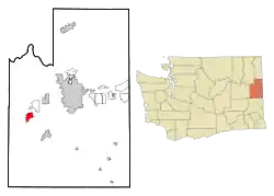 Location of Medical Lake, Washington