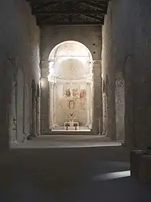 Internal view of the basilica.