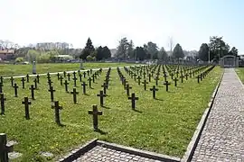 Memorial cemetery to the victims of the World War I