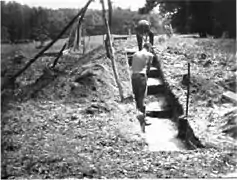 Spoonville archaeological site - trenching in 1962