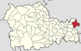 Location in Neamț County