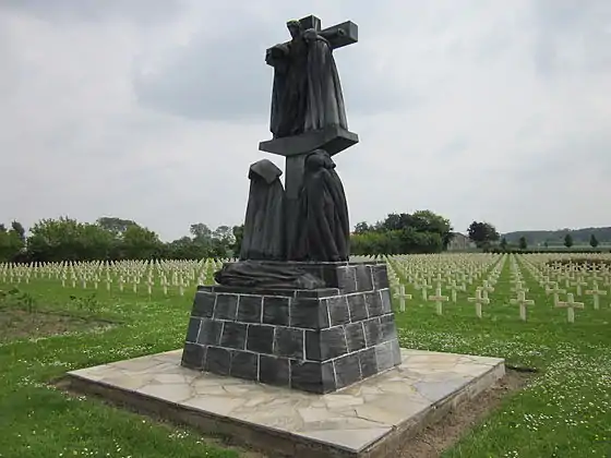 Fréour's sculpture in the Saint-Charles de Potyze French military  cemetery.