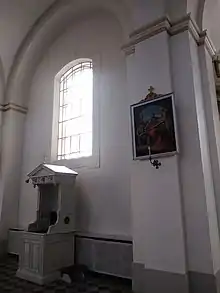 St. Albert Church, Riga, Confessional and Via Crucis