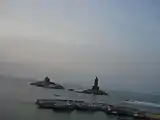 View of Vivekananda Rock Memorial from the Church