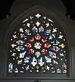 Rose window at west end